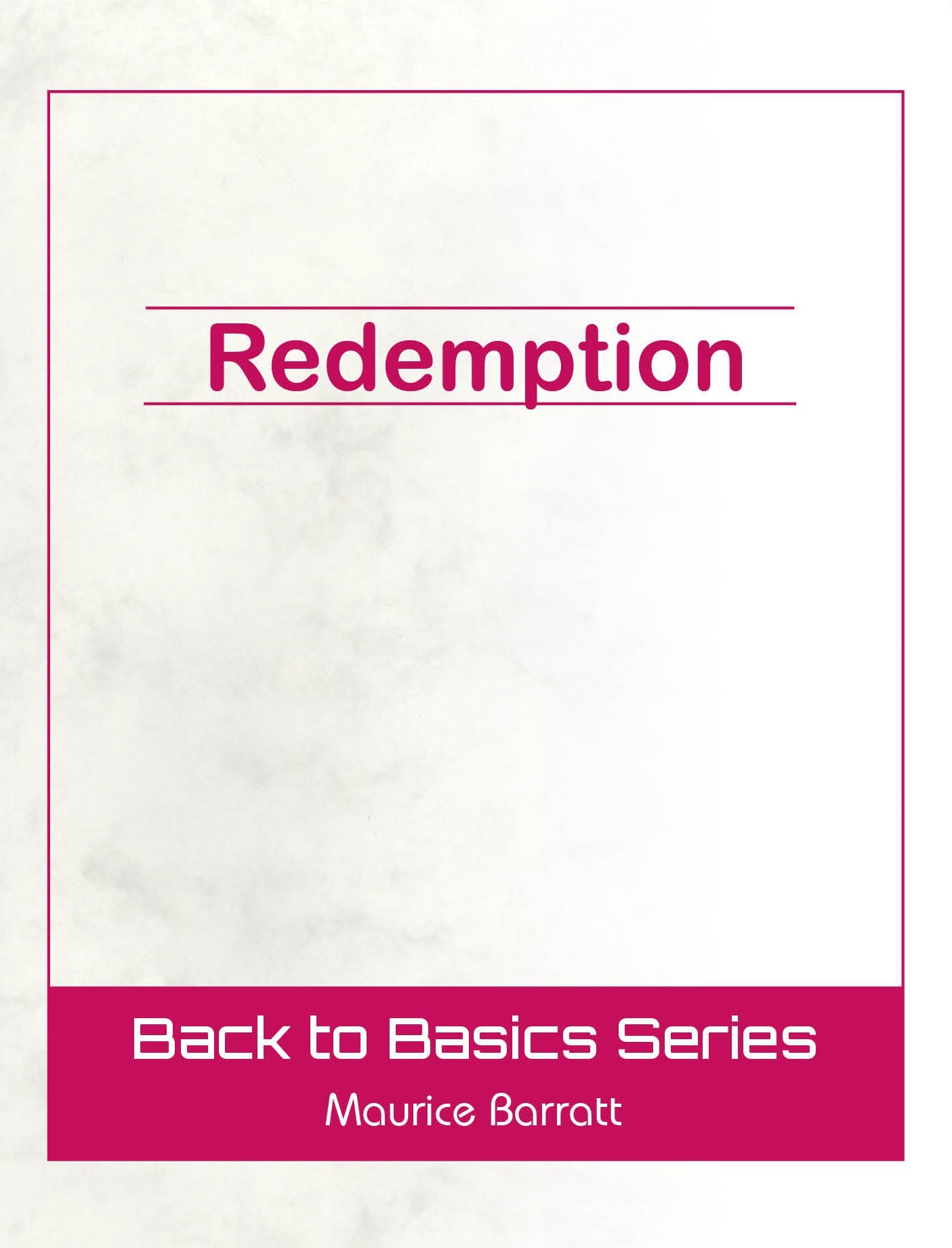 Booklet - Redemption