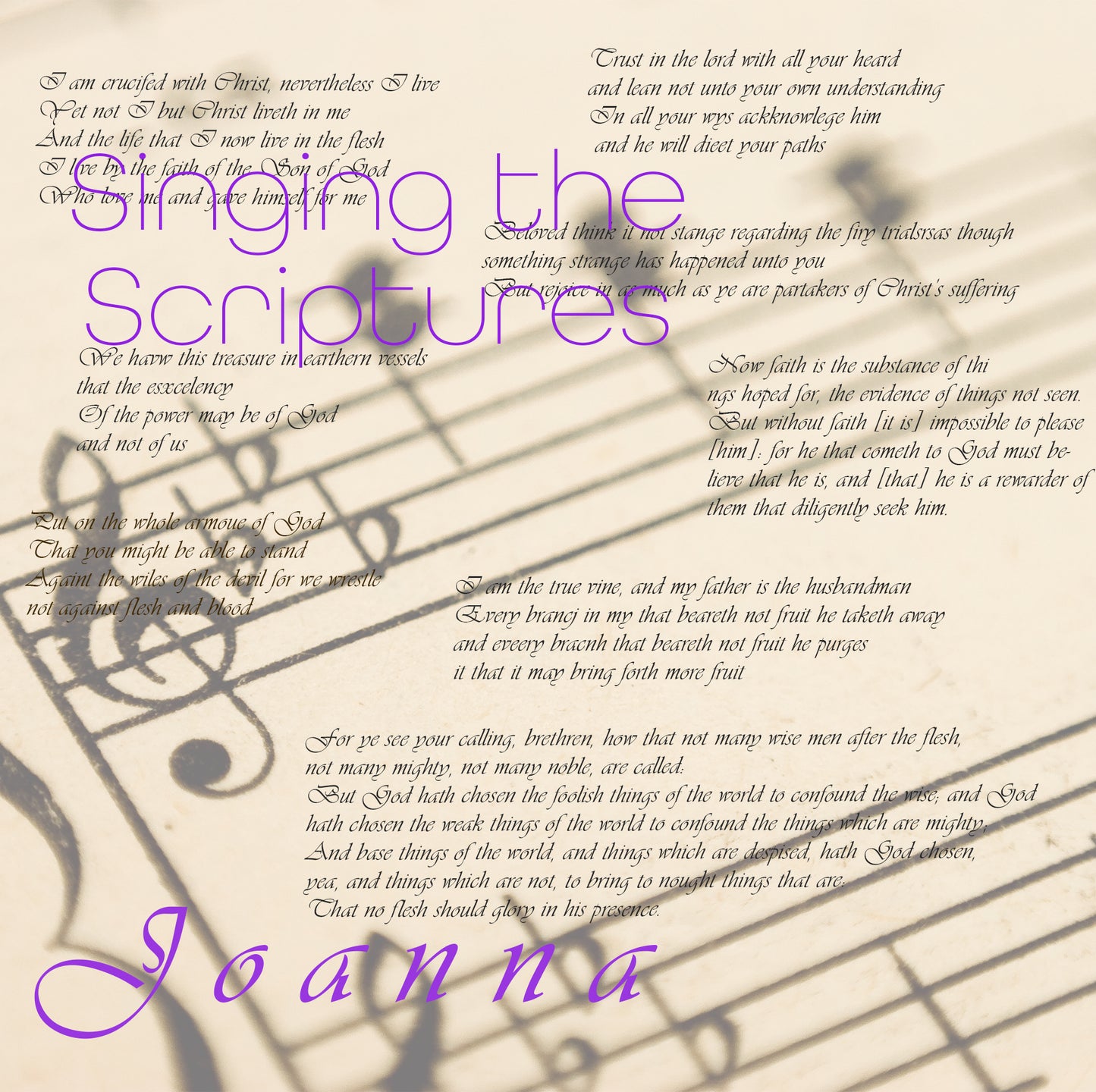 'Singing the Scriptures' Vol.1